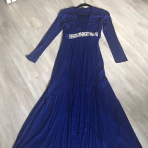 Sky brand cobalt blue short/long dress M